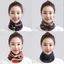 Khăn choàng ren Cotton mềm BAMBOOB, Khăn quàng cổ in họa tiết thu đông đa năng dành cho nữ, Cổ giả Bảo vệ cổ thời trang Mũ xoắn