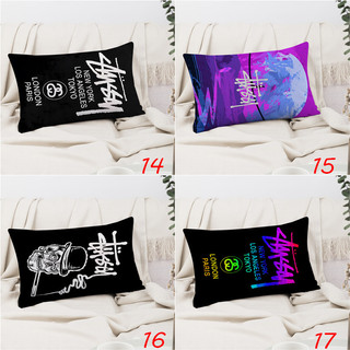 Stussy In Logo Hình Chữ Nhật Gối Ốp Lưng Polyester In Hình Bên Đệm Trang Trí Sofa Nhà (Không Có Lõi)