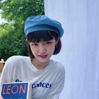 Mũ Nồi Cotton Màu Trơn Đơn Giản Thời Trang Thu Đông Phong Cách Anh Quốc Cổ Điển Nón Beret