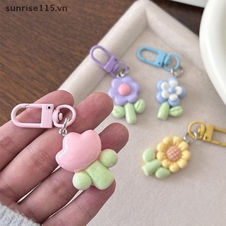 Srvn Màu Kẹo Móc Khóa Hoa Dễ Thương Đáng Yêu Ngọt Ngào Móc Khóa Mặt Dây Chuyền Ba Lô Đồ Trang Trí Thời Trang Phụ Kiện Quà Tặng.