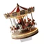 SA 2D Flat Giáng Sinh Carousels Bảng Acrylic Có Đế Trong Nhà Trang Trí Máy Tính Để Bàn Trang Trí Lễ Hội Tiệc Ngày Lễ