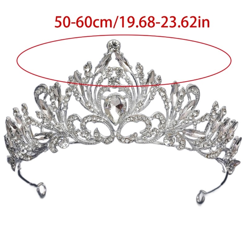 FL Độ bền Kim cương giả Băng đô nữ sành điệu Vai trò đóng vương miện cho cô dâu và các bữa tiệc