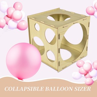 Công cụ đo lường hộp đựng bóng bay 9 lỗ ổn định 2-10 Inch cho bữa tiệc cưới sinh nhật
