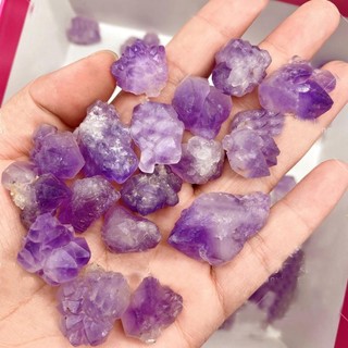 3-5cm Pha lê nguyên đá hương liệu bột đá trắng tím vàng xanh fluorite để trang trí văn phòng tại nhà