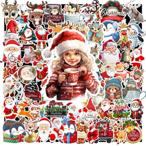 Combo 50 Sticker Hình Dán Hoạ Tiết Giáng Sinh - Merry Christmast Siêu Đẹp - Trang Trí Cho Vật Dụng - GÌ CŨNG IN