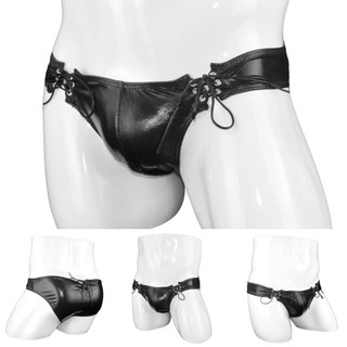 [Otorl] Quần lót nam gợi cảm Quần short boxer da giả eo thấp Băng lót