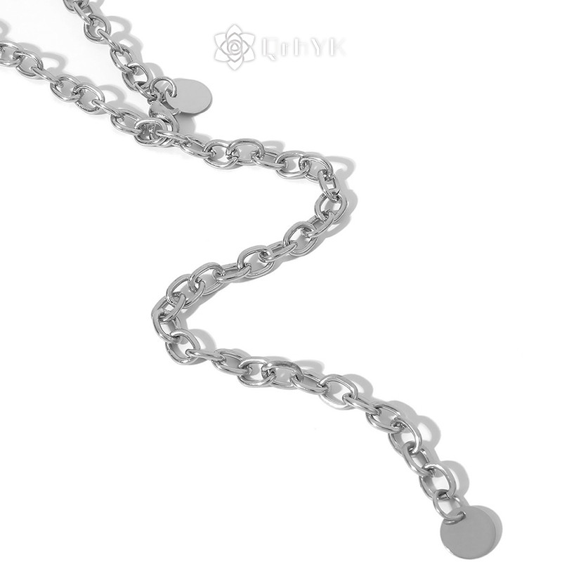 Thắt Lưng Dây Xích Bằng Kim Loại Màu Vàng / Bạc Thời Trang Cho Nữ Mới