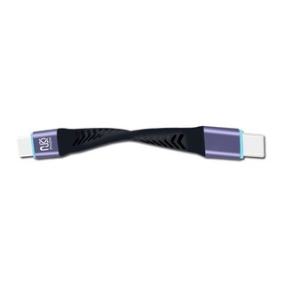 EZ 10CM Cáp Dữ Liệu UsbC TypeC Ngắn 20Gbps Tốc Độ Truyền Dữ Liệu Nhanh Dây Sạc Mềm Nhôm + Mạ Niken