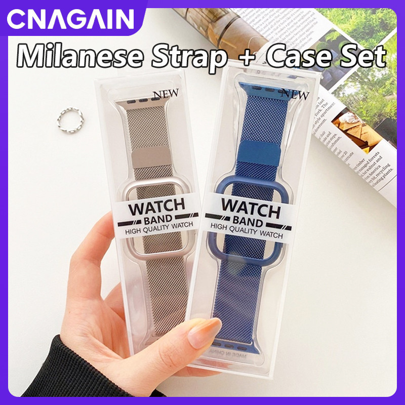 Vỏ PC rỗng + Dây đeo kim loại bằng thép không gỉ cho iWatch Ultra SE ...