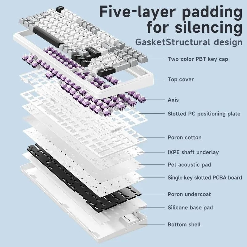bàn phím cơ aula f99, bàn phím cơ không dây, bàn phím cơ 3 mode rgb