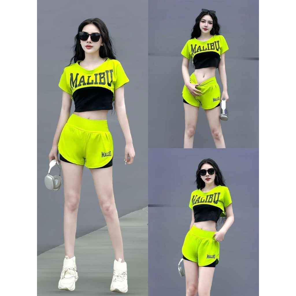 Bộ thể thao 3 chị tiết tập gym, erobic, shuffer dace, zumba, chạy phong cách trẻ trung