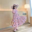 váy chấm bi chất đũi siêu dễ thương cho bé gái 8-19kg. Váy xoè siêu dễ thương cho bé gái 1 2 3 4 5 6 tuổi