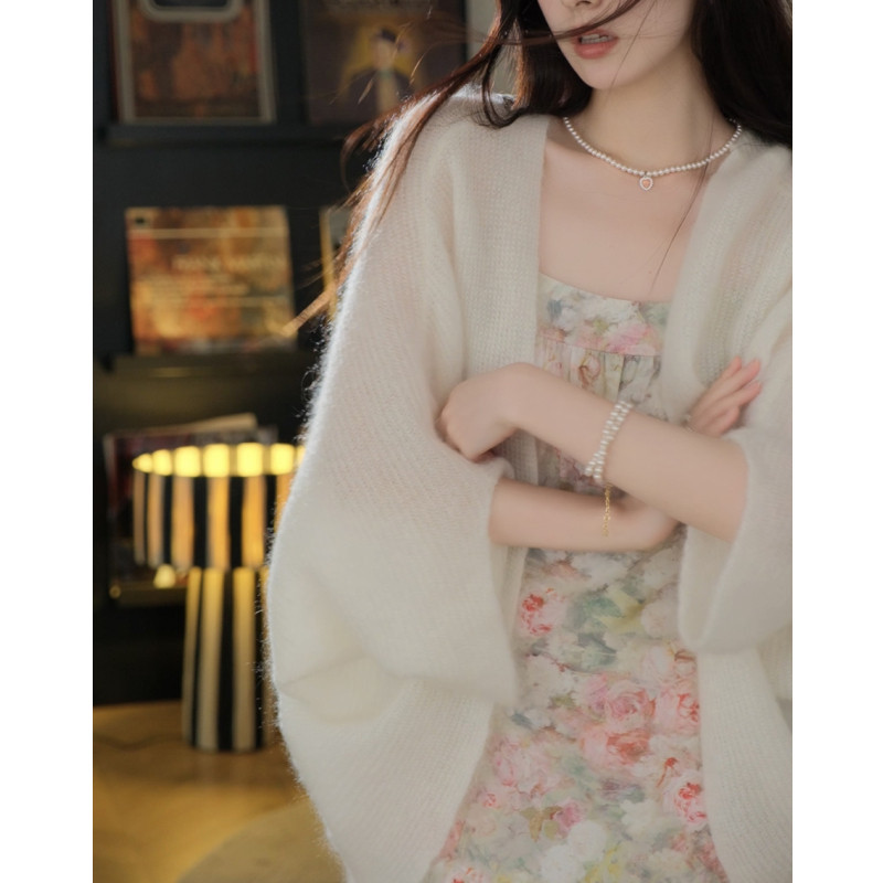 Suxi Retro Phong Cách Hàn Quốc Đơn Giản Dệt Kim Áo Len Dệt Kim Rời Nữ 240306