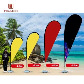 Túi đựng nước trọng lượng đế ô HILABEE đầy nước hoặc cát Đế cờ có thể gập lại