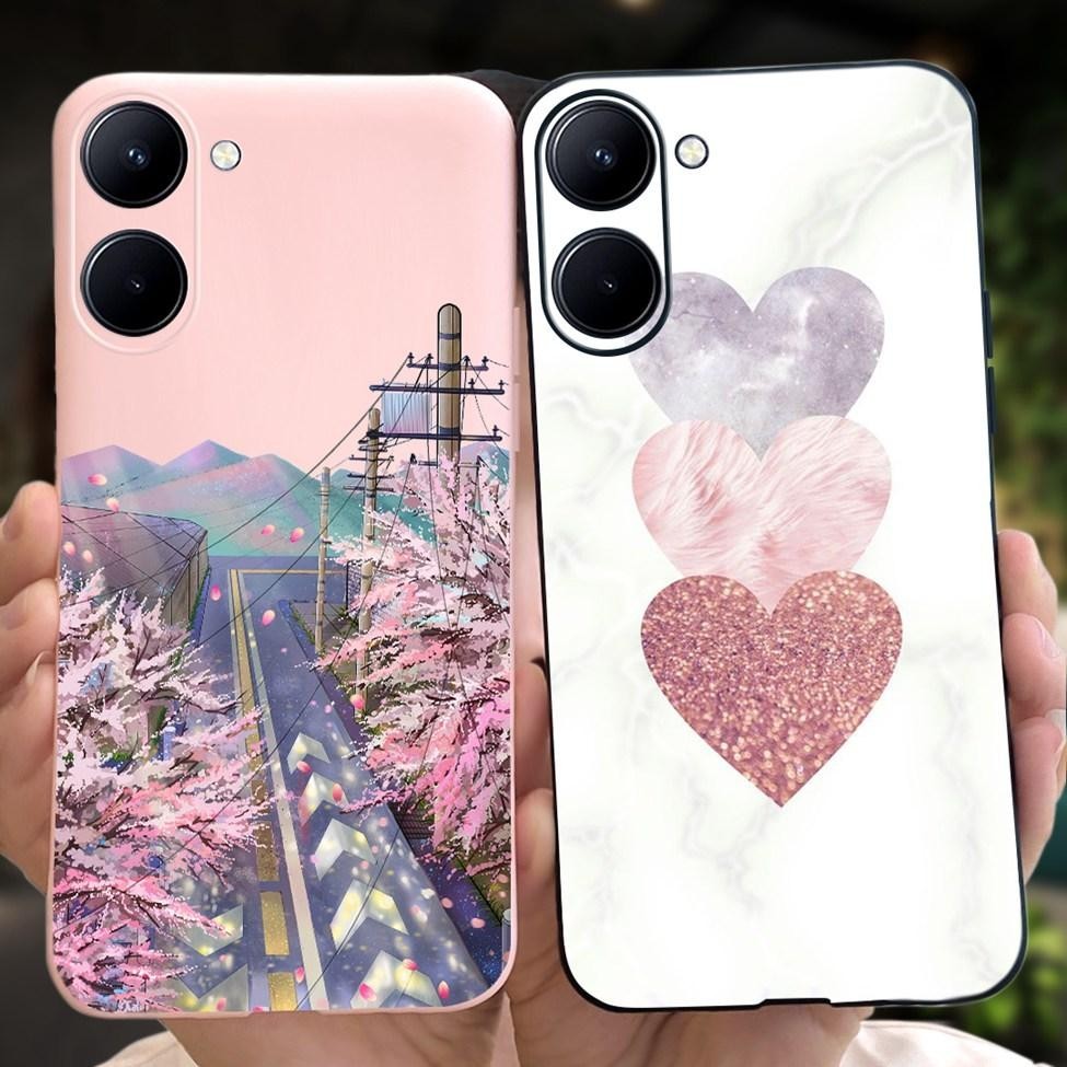 Dành Cho Realme V20 Vỏ RMX3611 Kẹo Chống Sốc Silicon Ốp Lưng Cho Realme V20 Ốp Lưng Hoa Thời Trang Dễ Thương Mèo Phi Hành Gia Sơn