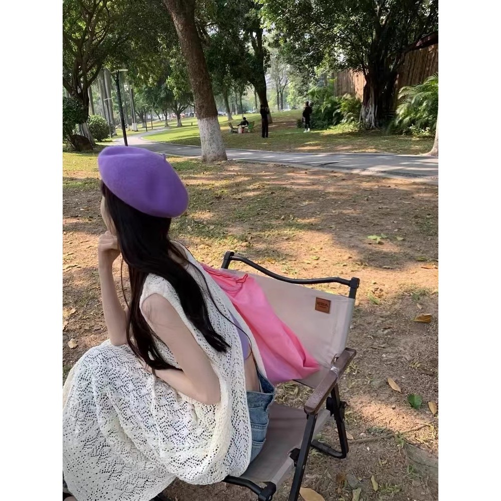 Suxi Mới Phong Cách Hàn Quốc Thời Trang Mỏng Rời Giữa Chiều Dài Nữ Dệt Kim Suspender Đầm 240325