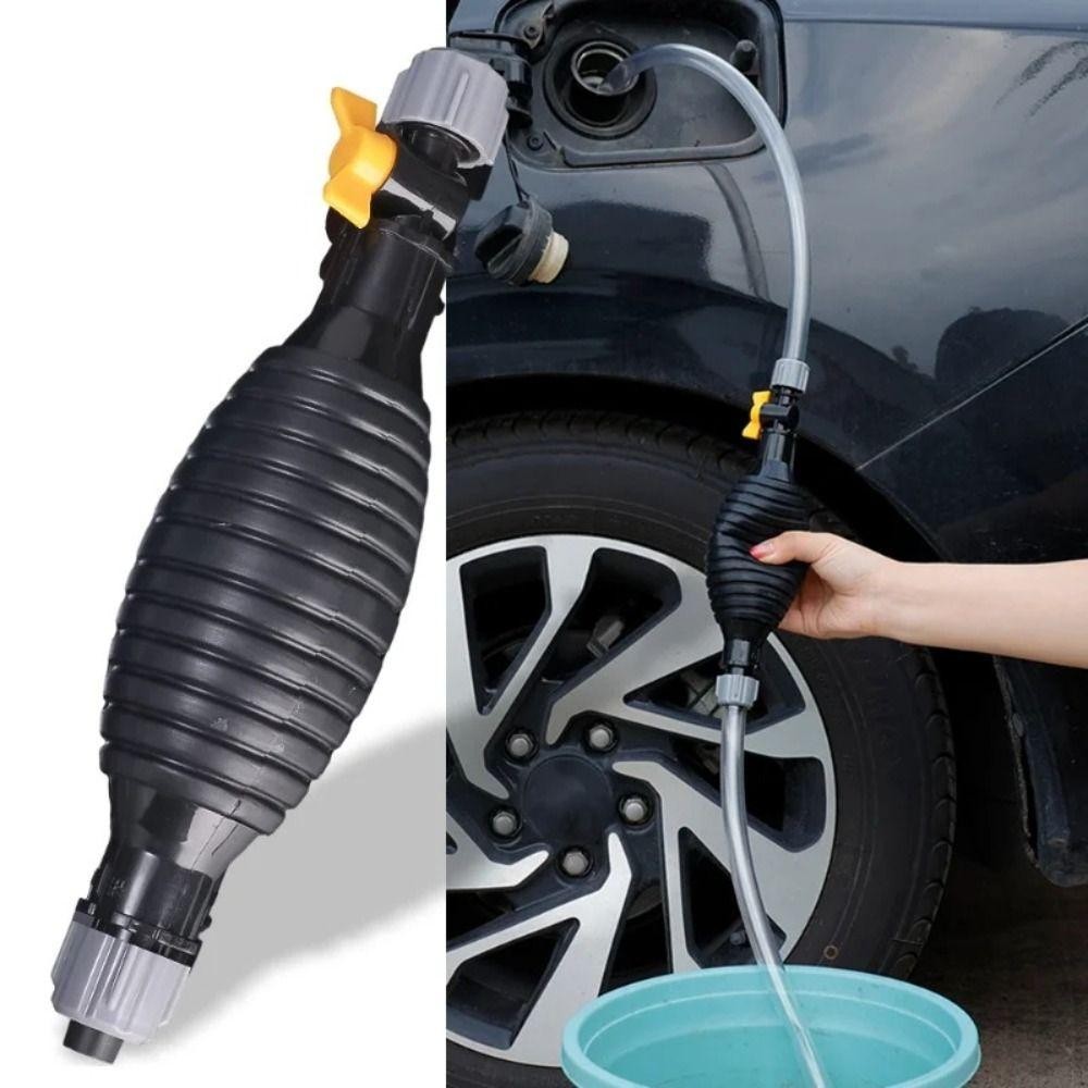 Máy bơm dầu khí cầm tay FUHUIOT, vòi Siphon chạy xăng bằng tay đa năng, bình xăng ô tô, van lưu lượng an toàn, khóa cố định