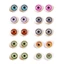 YOLOGO 5 đôi Nhãn cầu búp bê, 12x16mm DIY Doll Acrylic Eyes, Động vật Phần An toàn Búp bê Mắt DIY BJD Doll