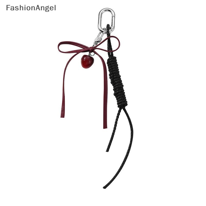 FashionAngel Ngọt Ngào Đỏ Anh Đào Ngọc Trai Móc Khóa Ruy Băng Nơ Móc Khóa Túi Mặt Dây Chuyền Chìa Khóa Trang Trí Cho Người Bạn Thân Nhất Quà Tặng VN