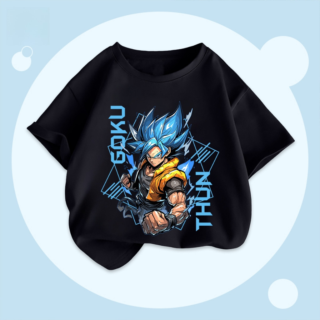 Áo thun trẻ em Dragon Ball - In hình hoạt hình dễ thương, thời trang thoải mái cho bé trai và bé gái
