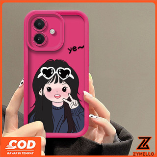 Ốp Lưng Cho OPPO A6 PRO A5i A5X A5 5G A3X A3 PRO A5 PRO A80 A60 A79 A38 A18 A17 A57 2022 4G A78 A58 A7 A5S A12 A95 Ốp Điện Thoại TPU Chống Sốc Cặp Đôi Cô Gái Nhút Nhát