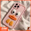 Ốp điện thoại cho OPPO Reno 13F 5G Reno 13 Pro Reno12 F 5G Reno12 Pro Reno11 F Reno 11 Reno 10 Reno 8T Reno 8Z Reno 7Z Reno7 Reno8 Reno5, ốp điện thoại TPU chống sốc với biểu cảm vịt hài hước