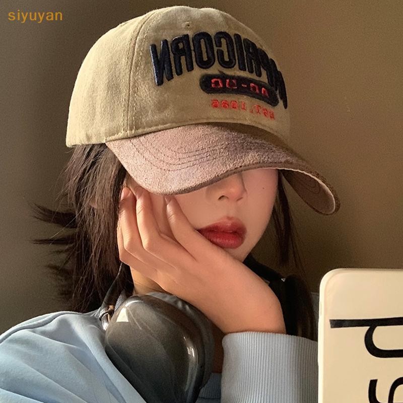 Siyuyan Retro Tương Phản Thêu Bóng Chày American Duckbill VN
