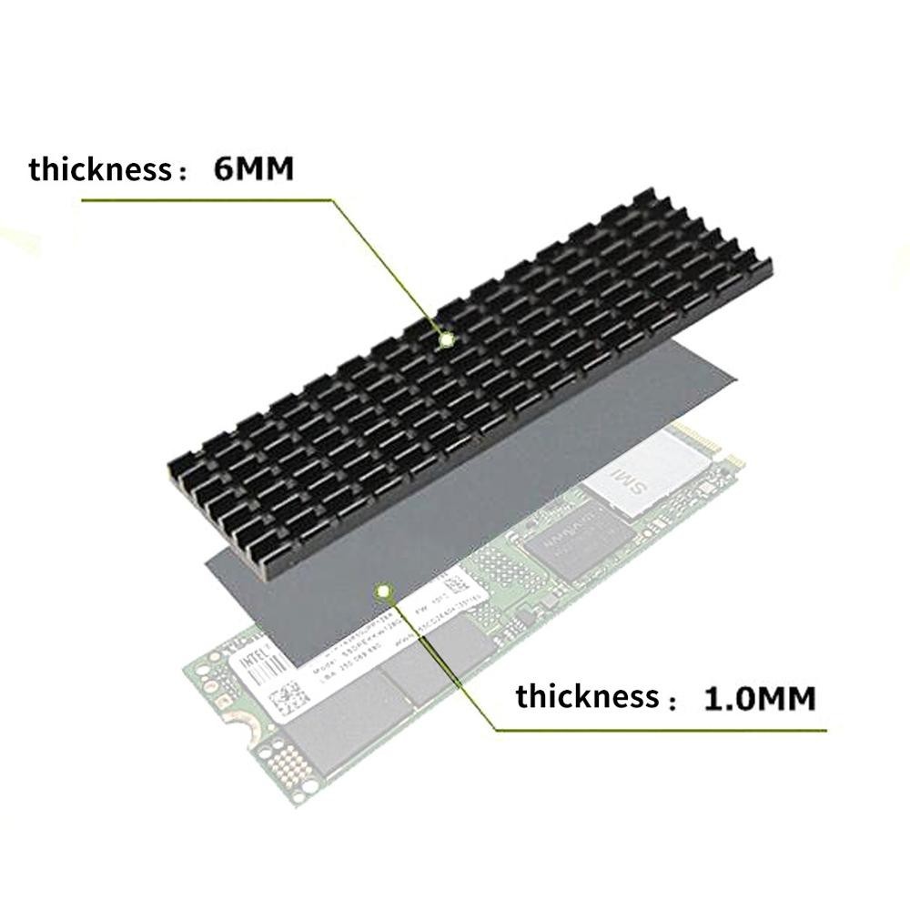 Jmt 3mm / 6mm Độ Dày Tấm Tản Nhiệt Cho NVME NGFF M.2 2280 PCI-E SSD
