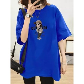 Áo thun nữ màu xám form rộng