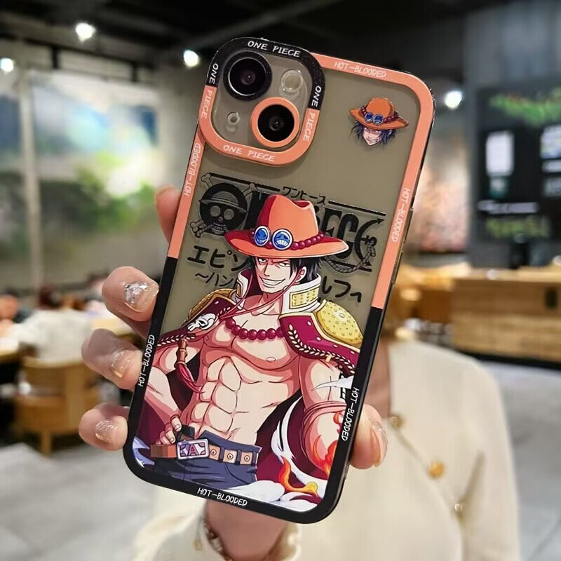 Ốp Điện Thoại One Piece Hoạt Hình Tương Thích Cho IPhone 11 12 13 14 Pro Max Plus X XS XR XSMAX 6s 6 8 7 Plus SE 2020 Vỏ Nami Robin Luo Anime Hancock Mềm TPU Trong Suốt