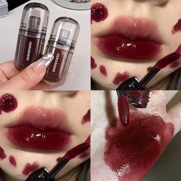 Herorange Pha Lê Bóng Son Men Dưỡng Ẩm Lâu Dài Chống Dính Cốc Gương Chất Lỏng Son Môi Chống Thấm Nước Son Tint Trang Điểm Hàn Quốc Cho Nữ