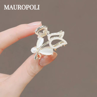Mauropoli [Sẵn Sàng] Ngọc Trai Giả Tinh Tế Hoa Hồng Nhỏ Lấy Kẹp Tính Khí Tóc Cao Cấp Kẹp Tóc trán Nổ Kẹp Tóc Gãy Phụ Kiện Tóc Mũ Đội Đầu