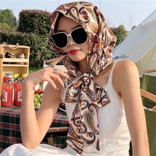 SOULSPACE Baotou Mũ Mô Phỏng Lụa Thoáng Khí Hồi Giáo Turban, Mũ Chống Nắng Mềm Thời Trang Nữ