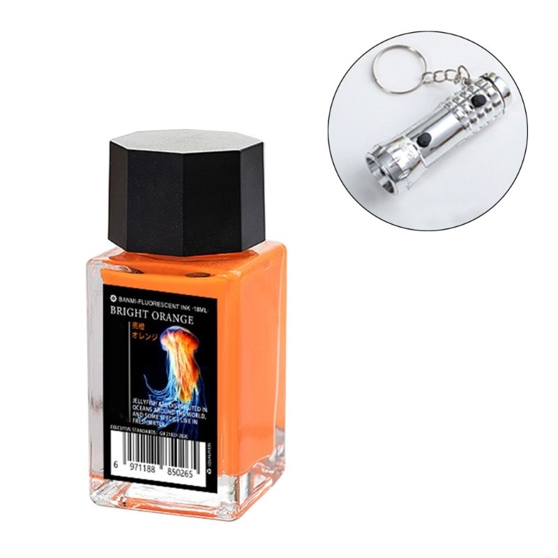 Tầm nhìn 18ml Mực vô hình đầy màu sắc có đèn UV để minh họa Nghệ thuật Thư pháp Vẽ mực thư pháp để nhúng thủy tinh