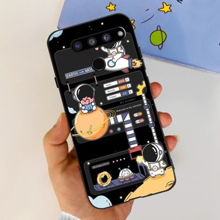 Dành Cho LG V50 ThinQ 5G Ốp Lưng LM-V500 LM-V500N LM-V450 Vỏ Silicon Đen Hoa Thời Trang Vỏ Mềm Cho LG V50ThinQ 5G