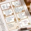 TUYỆT VỜI 256 Cái / bộ Memo Pad, Giấy dán đa chức năng DIY, Thiết kế kéo ra sáng tạo Full Dính có thể xé được Notepad Học sinh Quà tặng