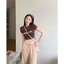 Áo croptop tay ngắn ôm body 29 cổ tròn in chữ Club cực chất A5387