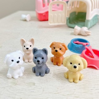 De Giả Vờ Chơi Mini Lồng Chó Đồ Chơi Mô Phỏng Thú Cưng Nuôi Dạy Học Tập Giáo Dục Cô Gái