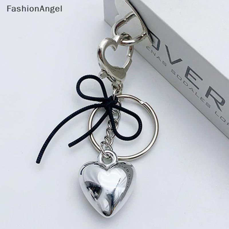 Fashionangel Y2k Nơ Trái Tim Lớn Móc Khóa Nơ Chìa Khóa Nhẫn Nữ Cô Gái Tình Bạn Tặng Xe Túi Xách Trang Trí VN