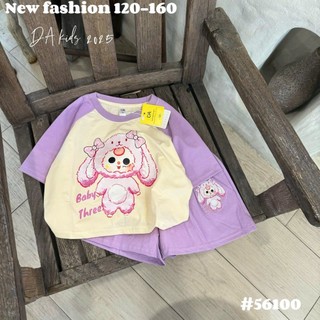 16-28kg (hàng cao cấp) Bộ baby three cho bé gái, Set baby three tai dài size nhỡ DA cho bé gái
