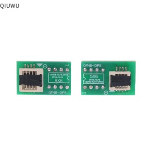 Qiuwu DFN8 WSON8 MLF8 MLP8 QFN8 sang DIP8 Bộ chuyển đổi 6 * 5mm 6 * 8 IC Chip Ổ cắm cho CH341A TL866ii Plus RT809H / F T48 T56 EZP2023 Lập trình viên.