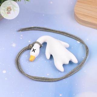 TWE Vui Đổi Màu Sắc Đu Ngỗng Rang Trắng Vịt Quay Mặt Dây Chuyền Ô Tô Vịt Xoay Xe Trang Trí Xe Ô Tô Cho Sản Phẩm Nội Thất VN