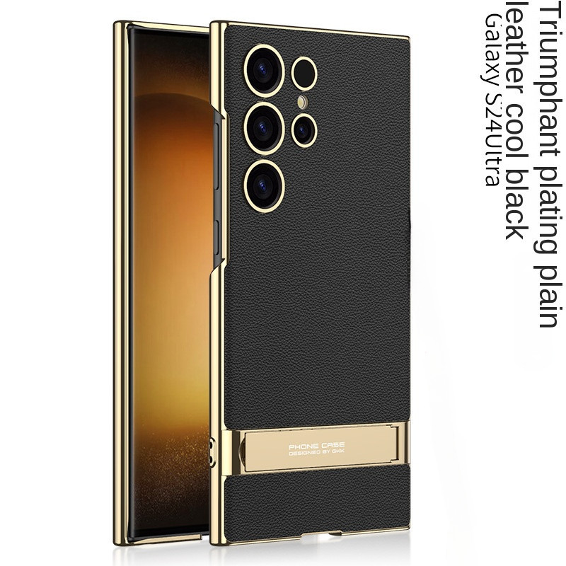 Bao Da Điện Thoại Màu Trơn Mạ Điện Chống Sốc Cho Samsung Galaxy S24 + Plus S24 Ultra
