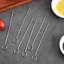 ZENZON 20 chiếc Kim ngỗng rang, Xiên nướng thịt nướng bằng thép không gỉ có thể tái sử dụng, Xiên Kabob bền 20 / 25 / 30cm Dụng cụ xiên BBQ Dã ngoại