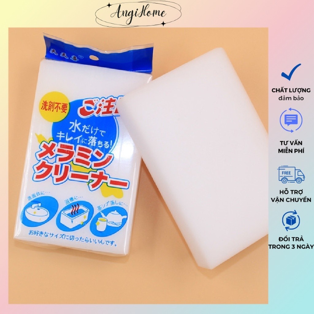 Mút Melanin Màu Trắng Lau Chùi Ma Thuật Làm Sạch Mọi Vết Bẩn Magic Clean ANGIHOME