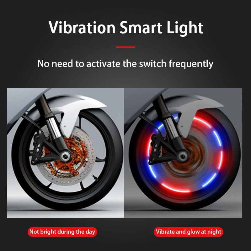 van xe phát sáng SEAMETAL 4 Chiếc Lốp Xe Ô Tô Nắp Van Đèn Sạc Đa Năng Xe Máy Xe Đạp LED Lốp Đèn Nhiều Màu Sắc Phát Sáng Chống Thấm Nước Trang Trí Phụ Kiện