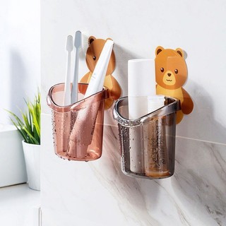 Cốc Dán Tường Đựng Kem Bàn Chải Đánh Răng Vật Dụng Nhỏ ️🐣 Siêu Thị Hoa