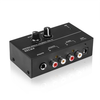 Bộ tiền khuếch đại Preamp Phono Preamp siêu nhỏ PP500 có điều khiển âm lượng phích cắm EU