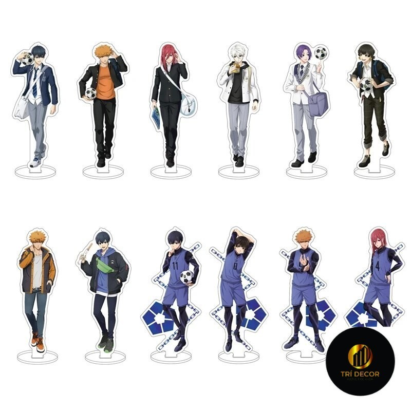 Mô hình Standee Blue Lock Isagi Nagi Meguru Chigiri Reo Sae Itoshi Rin ...