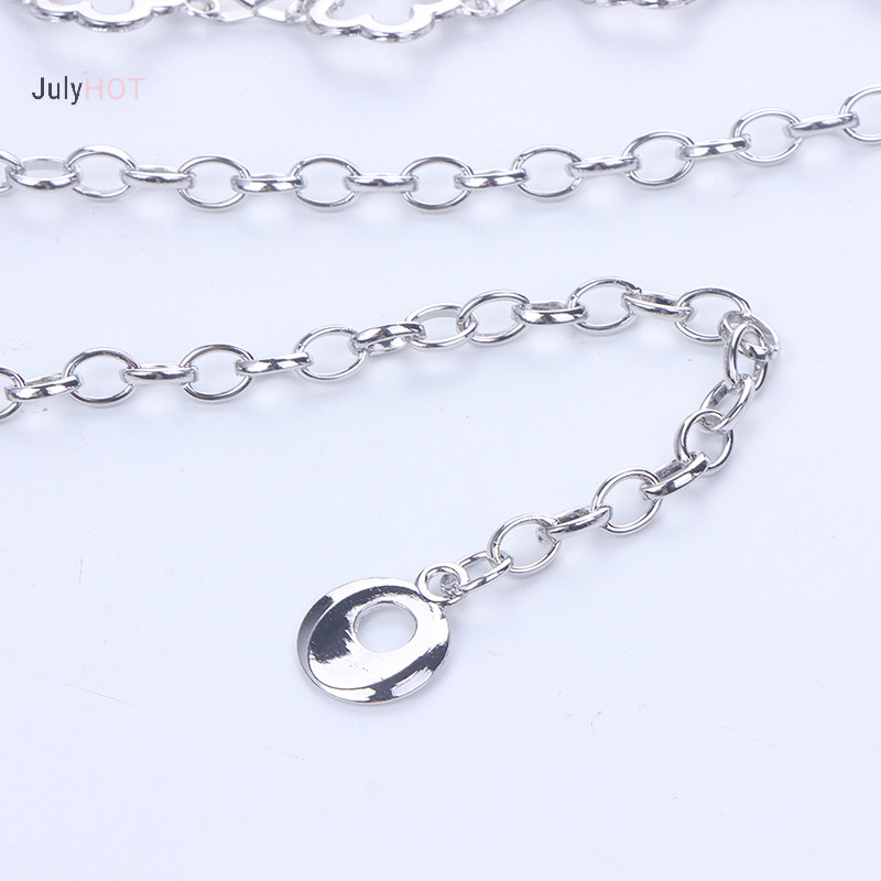 Julyhot Kim Loại Thời Trang Rỗng Hoa Eo Dây Xích Nữ Trang Trí Thắt Lưng Cơ Thể Dây Xích Massivedeals